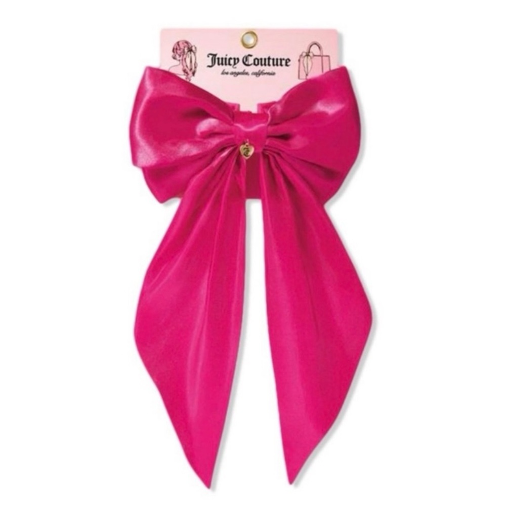 5 for 25⚡️Juicy Couture Large Pink Bow Hair Claw Clip